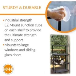 K&H Pet Products EZ Mount Quad Stack Cat Furniture -Cat Supplies 296495 PT2. AC SS1800 V1627942905
