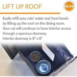 K&H Pet Products Heated Two-Story Kitty House -Cat Supplies 296500 PT2. AC SS1800 V1635449783