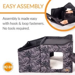 K&H Pet Products Heated Two-Story Kitty House -Cat Supplies 296500 PT4. AC SS1800 V1627941418