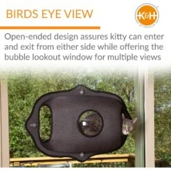 K&H Pet Products EZ Mount Bubble Pod Cat Window Perch -Cat Supplies 296522 PT2. AC SS1800 V1628200626
