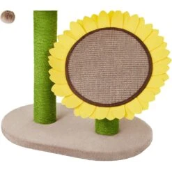 Frisco Sunflower Cat Scratching Post, Two Post With Lounger -Cat Supplies 296688 PT2. AC SS1800 V1632856031