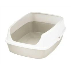 Frisco Decorative Side Table Cat Litter Box Cover & Frisco Open Top Cat Litter Box With Rim, Large -Cat Supplies 297992 PT5. AC SS1800 V1621303645