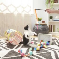 Sheba Meaty Tender Sticks Salmon Flavored Soft Adult Cat Treats & Frisco Plush, Teaser, Ball & Tunnel Variety Pack Cat Toy With Catnip 9 Sheba Meaty Tender Sticks Salmon Flavored Soft Adult Cat Treats & Frisco Plush, Teaser, Ball & Tunnel Variety Pack Cat Toy With Catnip -Cat Supplies 298508 PT4. AC SS1800 V1623202064