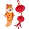Frisco Lunar New Year Lantern & Tiger Plush Kicker Cat Toy With Catnip