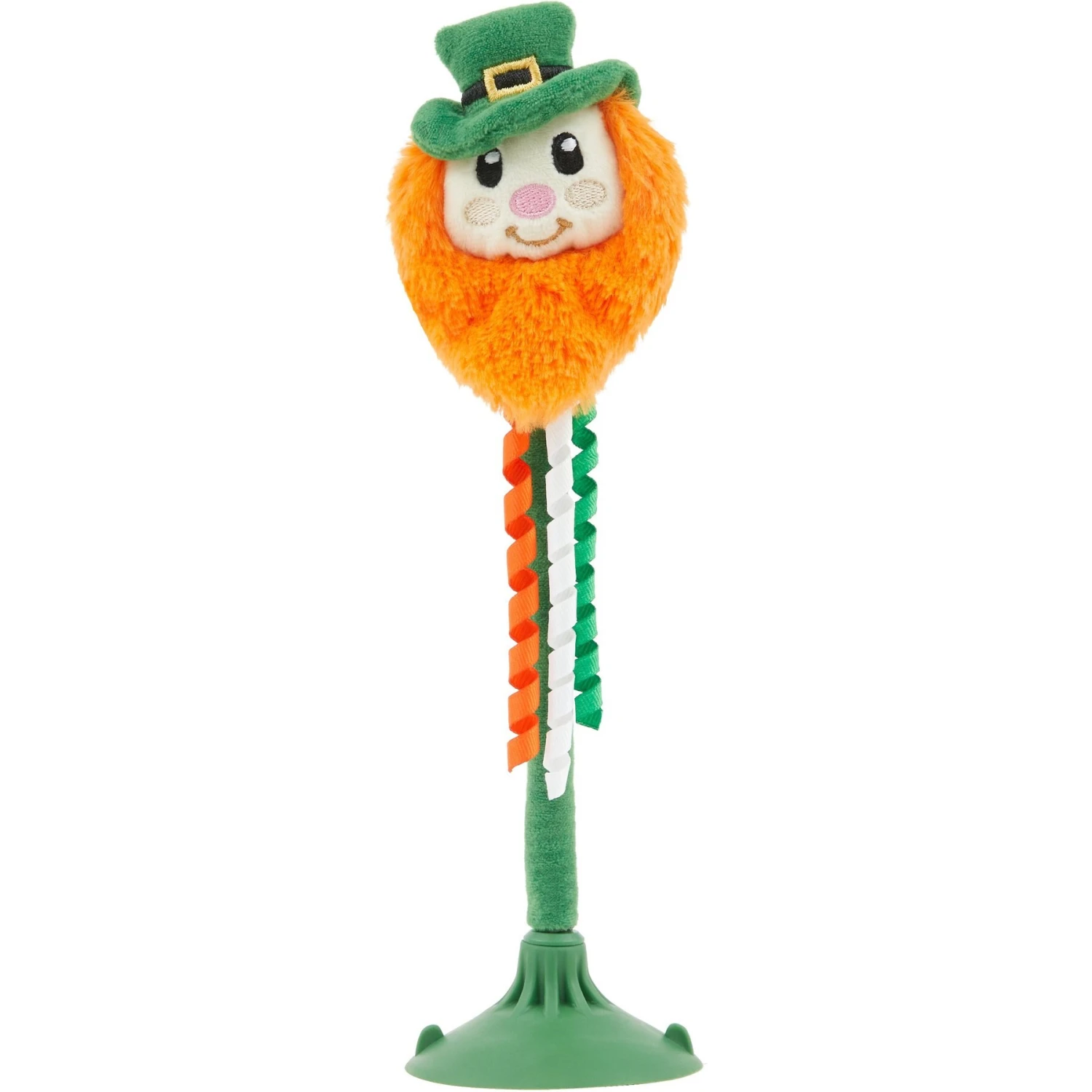 Frisco St. Patrick's Leprechaun Suction Cup Teaser Cat Toy With Catnip 1 Frisco St. Patrick's Leprechaun Suction Cup Teaser Cat Toy With Catnip
