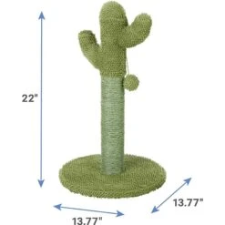 Frisco Cactus Cat Scratching Post & Frisco Dangly Avocado Buddy Plush Cat Toy With Catnip -Cat Supplies 303380 PT2. AC SS1800 V1623060147