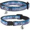Buckle-Down Disney Frozen II Snowflakes Personalized Breakaway Cat Collar With Bell