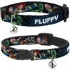 Buckle-Down Disney Toy Story Characters Running Personalized Breakaway Cat Collar With Bell