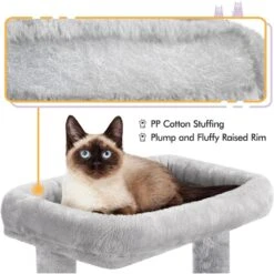 Yaheetech 40-in Cat Tower With Condo -Cat Supplies 306509 PT4. AC SS1800 V1680630773