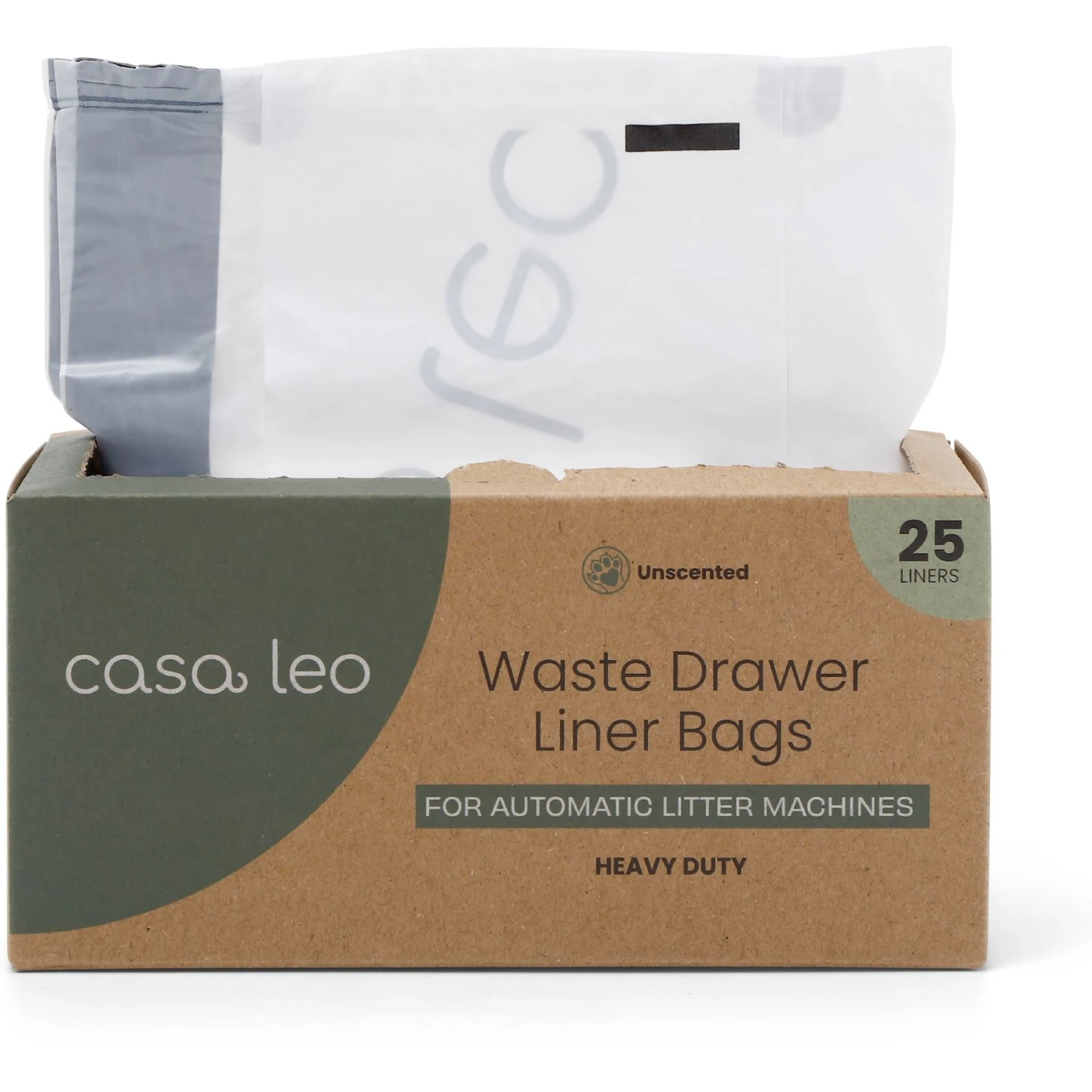 Casa Leo Leo's Loo Drawstring Waste Drawer Liners For Automatic Self-Cleaning Litter Boxes 1 Casa Leo Leo's Loo Drawstring Waste Drawer Liners For Automatic Self-Cleaning Litter Boxes