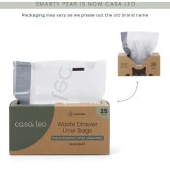 Casa Leo Leo's Loo Drawstring Waste Drawer Liners For Automatic Self-Cleaning Litter Boxes 13 Casa Leo Leo's Loo Drawstring Waste Drawer Liners For Automatic Self-Cleaning Litter Boxes -Cat Supplies 306527 PT5. AC SS1800 V1703871621