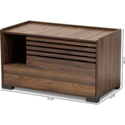 Baxton Studio Amara Cat Litter Box Cover House -Cat Supplies 307845 PT7. AC SS1800 V1624314155