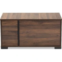 Baxton Studio Vere 2-Door Cat Litter Box Cover House -Cat Supplies 307851 PT4. AC SS1800 V1624315992