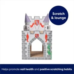 Frisco Castle Cardboard Cat House, 2-Story -Cat Supplies 308822 PT2. AC SS1800 V1689354927