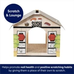 Frisco Sushi Shop Cardboard Cat House -Cat Supplies 308827 PT2. AC SS1800 V1678125453