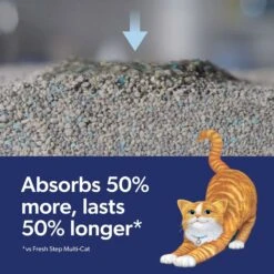 Fresh Step Outstretch Advanced Concentrated Febreze Freshness Scented Clumping Clay Cat Litter -Cat Supplies 308951 PT5. AC SS1800 V1694465600