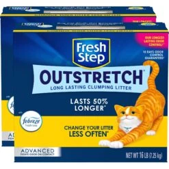 Fresh Step Outstretch Advanced Concentrated Febreze Freshness Scented Clumping Clay Cat Litter -Cat Supplies 308951 PT6. AC SS1800 V1694463427