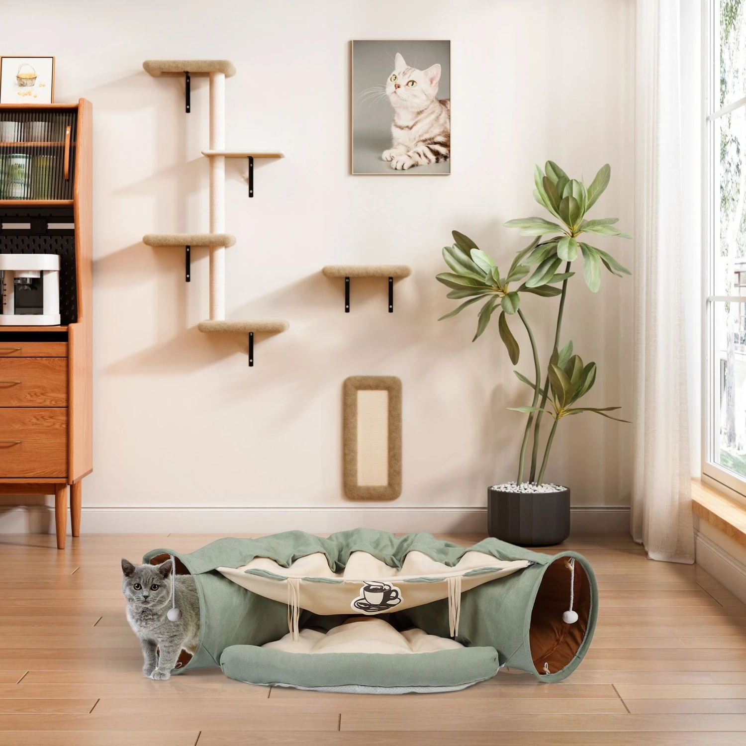 Coziwow By Jaxpety Collapsible Cat Tunnel Bed 2 Coziwow By Jaxpety Collapsible Cat Tunnel Bed - Image 2