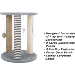 Pet Adobe 19.25-in Polyester Cat Scratching Post With Toys 9 Pet Adobe 19.25-in Polyester Cat Scratching Post With Toys -Cat Supplies 314975 PT2. AC SS1800 V1626392473