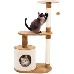 Pet Adobe Multi-Level 37.5-in Cat Tree & Condo