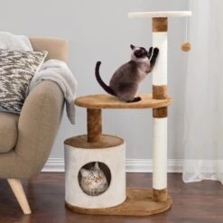 Pet Adobe Multi-Level 37.5-in Cat Tree & Condo -Cat Supplies 315008 PT3. AC SS1800 V1626398170
