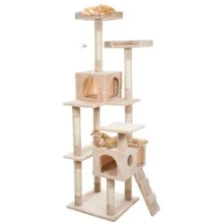 Pet Adobe Multi-Level 66.3-in Cat Tree & Condo