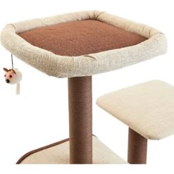 Two By Two The Redwood 53-in Cat Tree & Condo, Beige/Brown -Cat Supplies 316946 PT4. AC SS1800 V1642643223