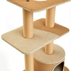 Two By Two The Cottonwood 51-in Cat Tree & Condo, Beige -Cat Supplies 316954 PT6. AC SS1800 V1642648302