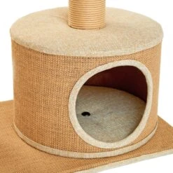 Two By Two The Cottonwood 51-in Cat Tree & Condo, Beige -Cat Supplies 316954 PT7. AC SS1800 V1642639076