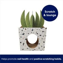 Frisco Potted Succulent Cardboard Cat House -Cat Supplies 317723 PT2. AC SS1800 V1689342085