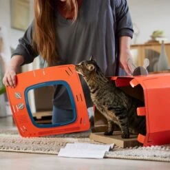 Frisco TV Set Cardboard Cat House -Cat Supplies 317731 PT3. AC SS1800 V1688677262