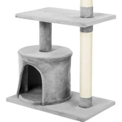 Frisco 61-in Faux Fur Cat Tree & Condo & Frisco 38-in Cat Tree With Condo, Top Perch & Toy -Cat Supplies 318964 PT7. AC SS1800 V1630364512