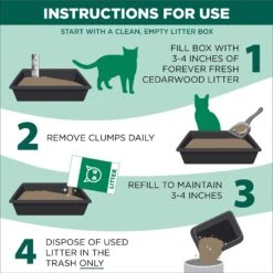 Arm & Hammer Litter Forever Fresh Cedarwood Clumping Cat Litter -Cat Supplies 325462 PT4. AC SS1800 V1663797622