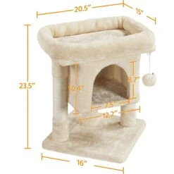 Yaheetech 2-Level 23.5-in Plush Cat Tree & Condo 11 Yaheetech 2-Level 23.5-in Plush Cat Tree & Condo -Cat Supplies 325666 PT2. AC SS1800 V1631142401
