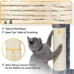 Yaheetech 46.5-in Plush Cat Tree -Cat Supplies 325697 PT6. AC SS1800 V1631154718