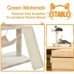 Yaheetech 63.5-in Plush Cat Tree & Condo 16 Yaheetech 63.5-in Plush Cat Tree & Condo -Cat Supplies 325702 PT7. AC SS1800 V1686153408