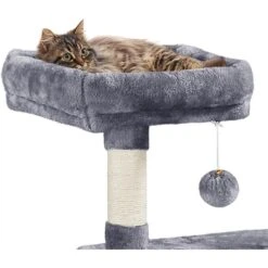 Yaheetech Multi-Level 53.5-in Plush Cat Tree -Cat Supplies 325719 PT3. AC SS1800 V1631154373