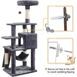Yaheetech 57-in Cat Tree Tower -Cat Supplies 325725 PT8. AC SS1800 V1686153744