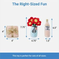 Frisco Mother's Day Gifts Plush Cat Toy With Catnip, 3 Count -Cat Supplies 327027 PT1. AC SS1800 V1647618086