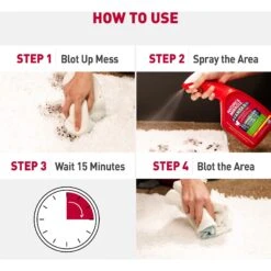 Nature's Miracle Advanced Cat Enzymatic Stain Remover & Odor Eliminator Refill, Sunny Lemon, 128-oz Bottle -Cat Supplies 329076 PT3. AC SS1800 V1701115897