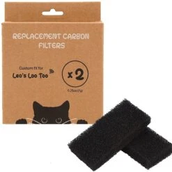 Casa Leo Leo's Loo Too Cat Replacement Filters, 2 Count -Cat Supplies 329397 PT5. AC SS1800 V1651443681