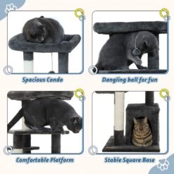 Coziwow By Jaxpety 33-in Small Cat Climbing Tree & Condo 16 Coziwow By Jaxpety 33-in Small Cat Climbing Tree & Condo -Cat Supplies 330932 PT7. AC SS1800 V1677010682