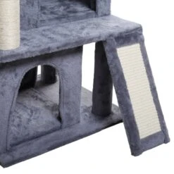 Coziwow By Jaxpety Faux Fur Cat Tree Tower & Condos With Scratch Posts, 34-inch, Grey -Cat Supplies 330934 PT4. AC SS1800 V1632319928