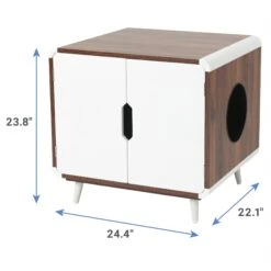 Frisco Mid-Century Modern Side Table Cat Litter Box Cover 6 Frisco Mid-Century Modern Side Table Cat Litter Box Cover -Cat Supplies 334645 PT2. AC SS1800 V1653488914
