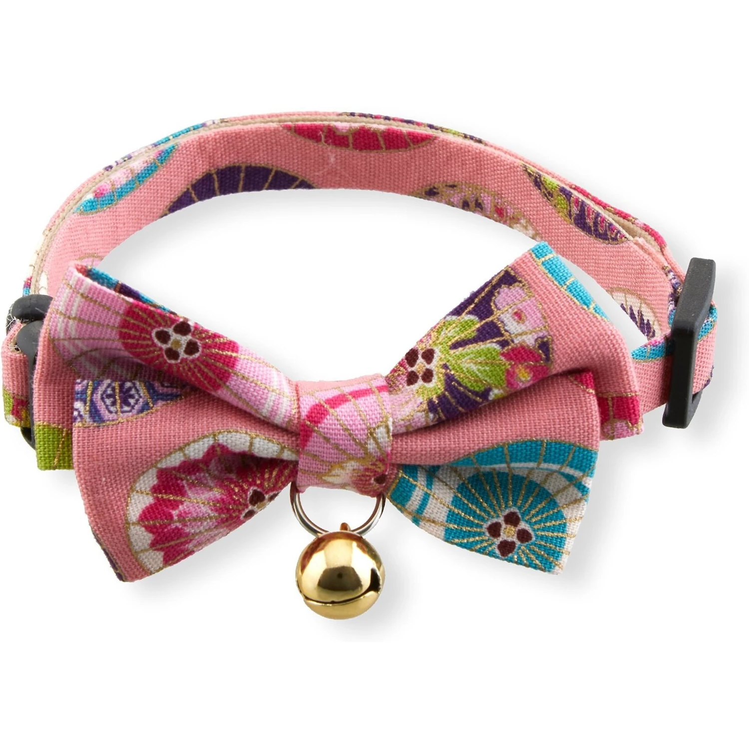 Necoichi Temari Bow Tie Breakaway Cat Collar 1 Necoichi Temari Bow Tie Breakaway Cat Collar