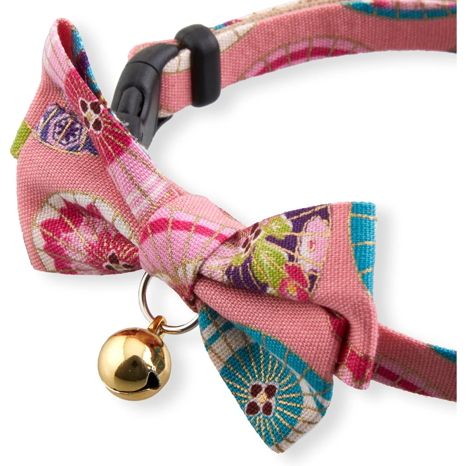 Necoichi Temari Bow Tie Breakaway Cat Collar 2 Necoichi Temari Bow Tie Breakaway Cat Collar - Image 2
