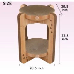 Necoichi Cozy Cat Scratcher Tower Toy -Cat Supplies 336322 PT4. AC SS1800 V1674730083