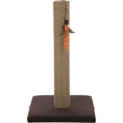 SmartyKat Simply Scratch Jute Cat Scratch Post With Feather Cat Toy