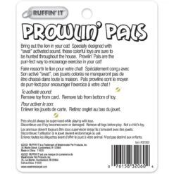 RUFFIN' IT Prowlin' Pals Assorted Cat Toy -Cat Supplies 336776 PT4. AC SS1800 V1634740037