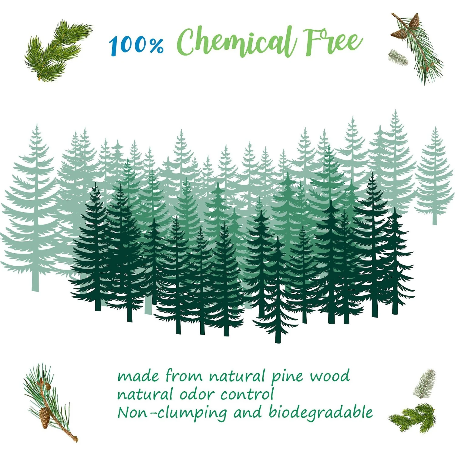 Casual Home Natural Pine Pellet Unscented Non-Clumping Cat Litter, 20-lb Bag 9 Casual Home Natural Pine Pellet Unscented Non-Clumping Cat Litter, 20-lb Bag - Image 9